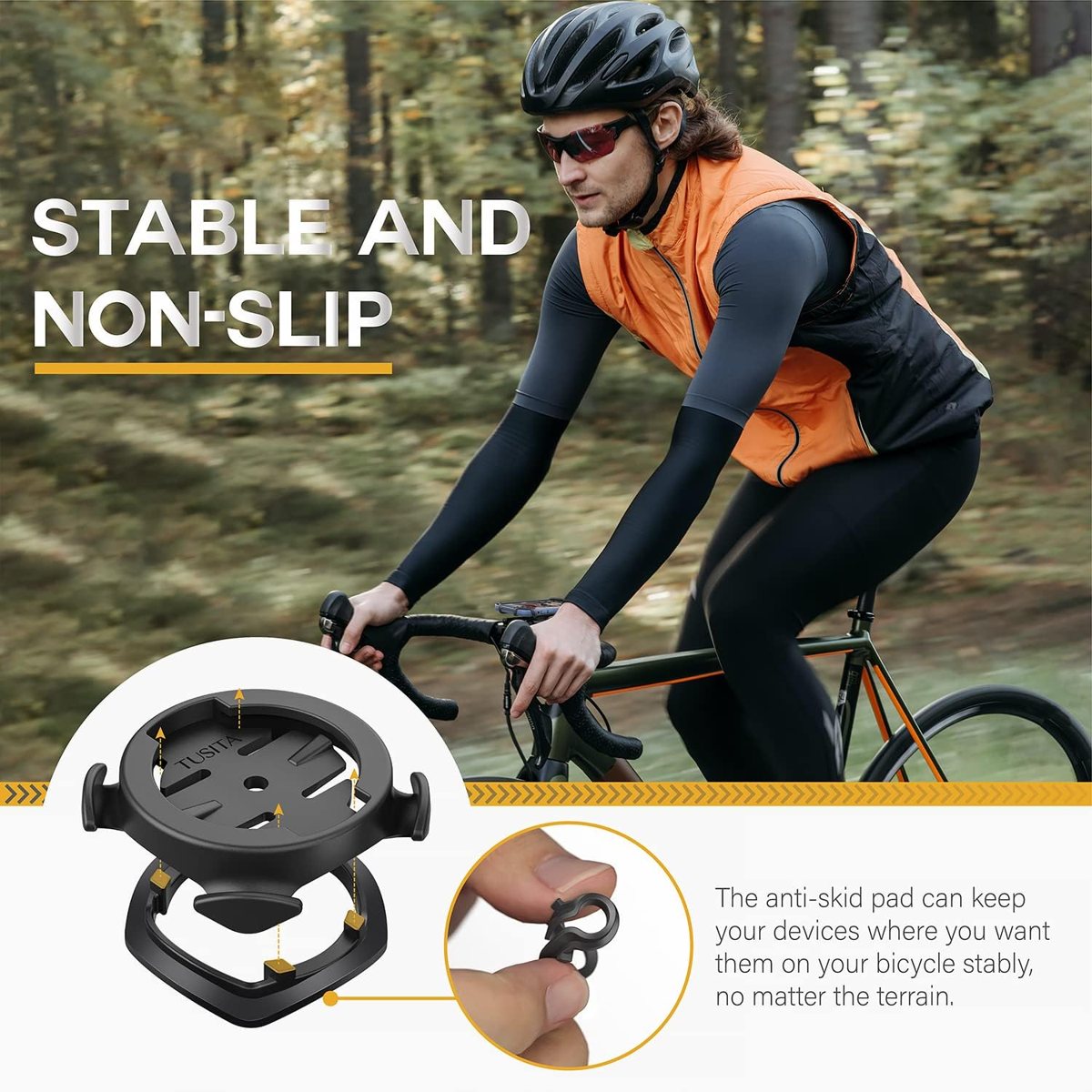 2-in-1 Quick-Release Bike Mount for Phones & Garmin Edge — view 4