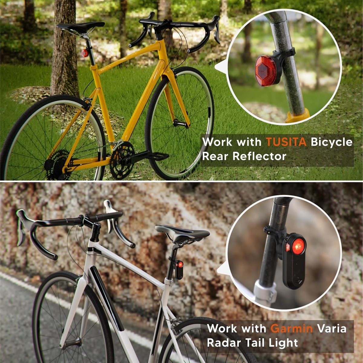 Hidden AirTag Bike Mount — Seat Post Reflector — view 4