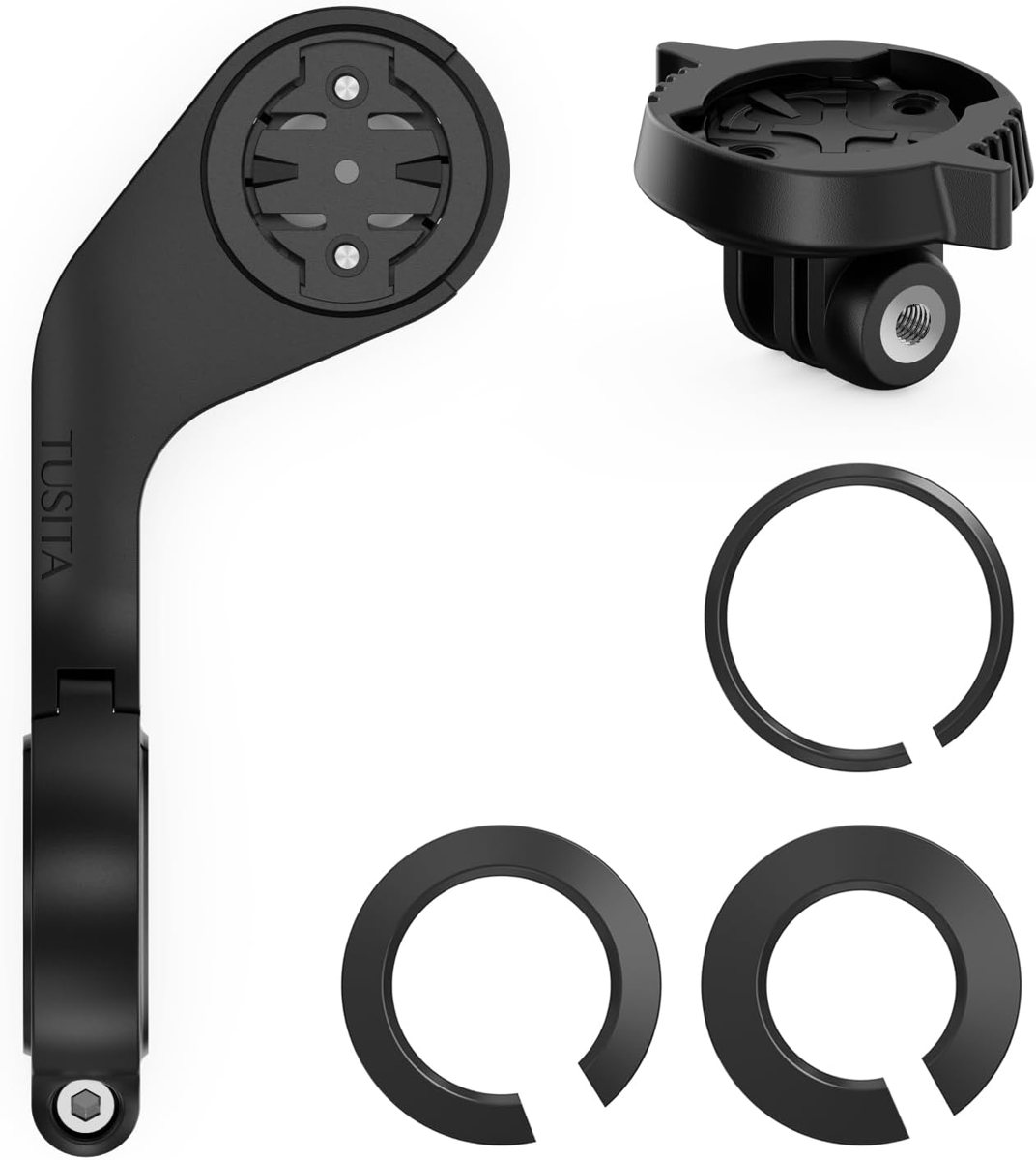 Flush Out Front Mount for Garmin Edge with Flange Adapter