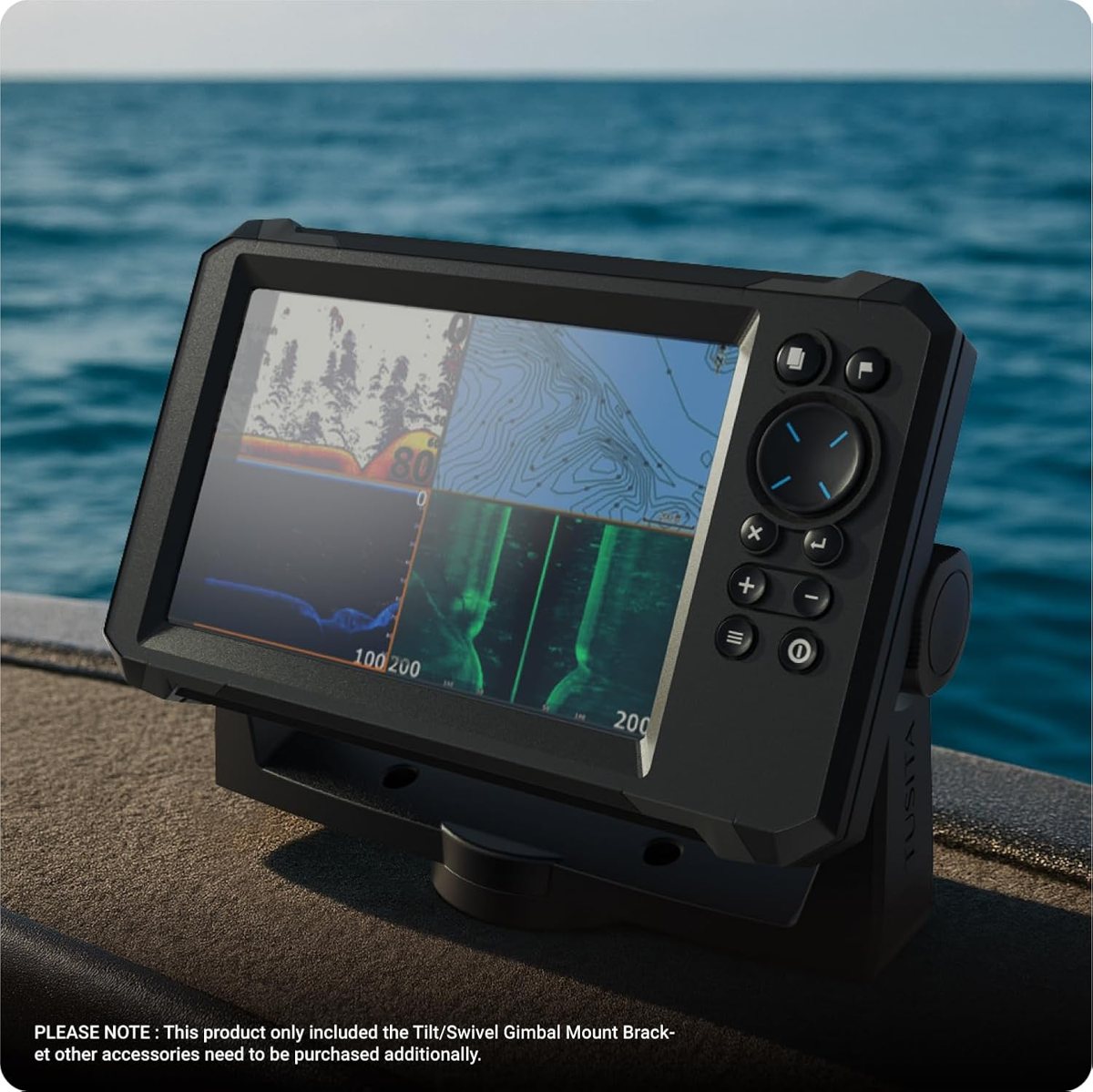 Gimbal Mount Bracket & Knobs for Lowrance HOOK2 / HOOK Reveal 7 — view 5