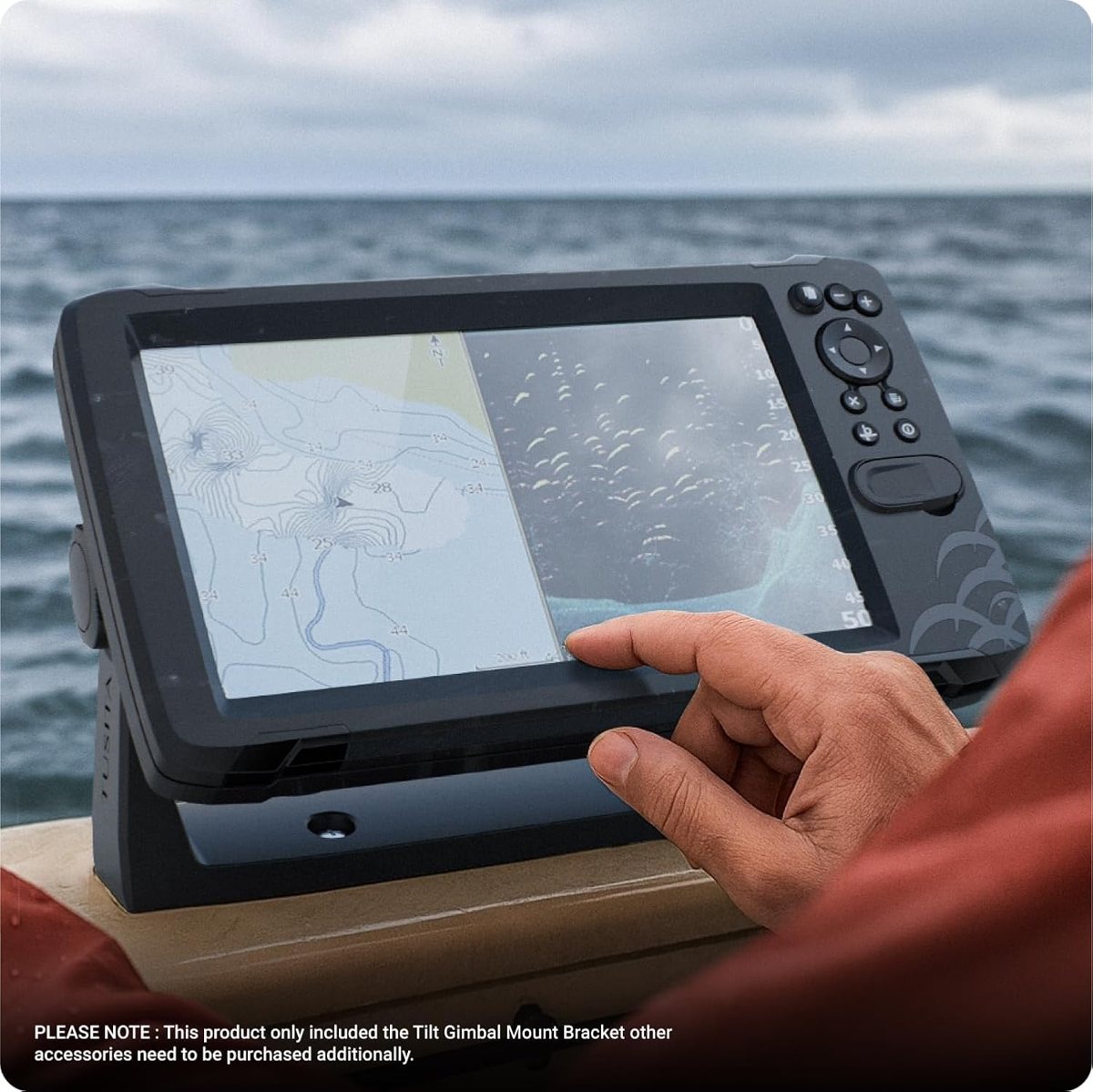 Gimbal Mounting Bracket & Knobs for Lowrance HOOK2 / HOOK Reveal 9 — view 5