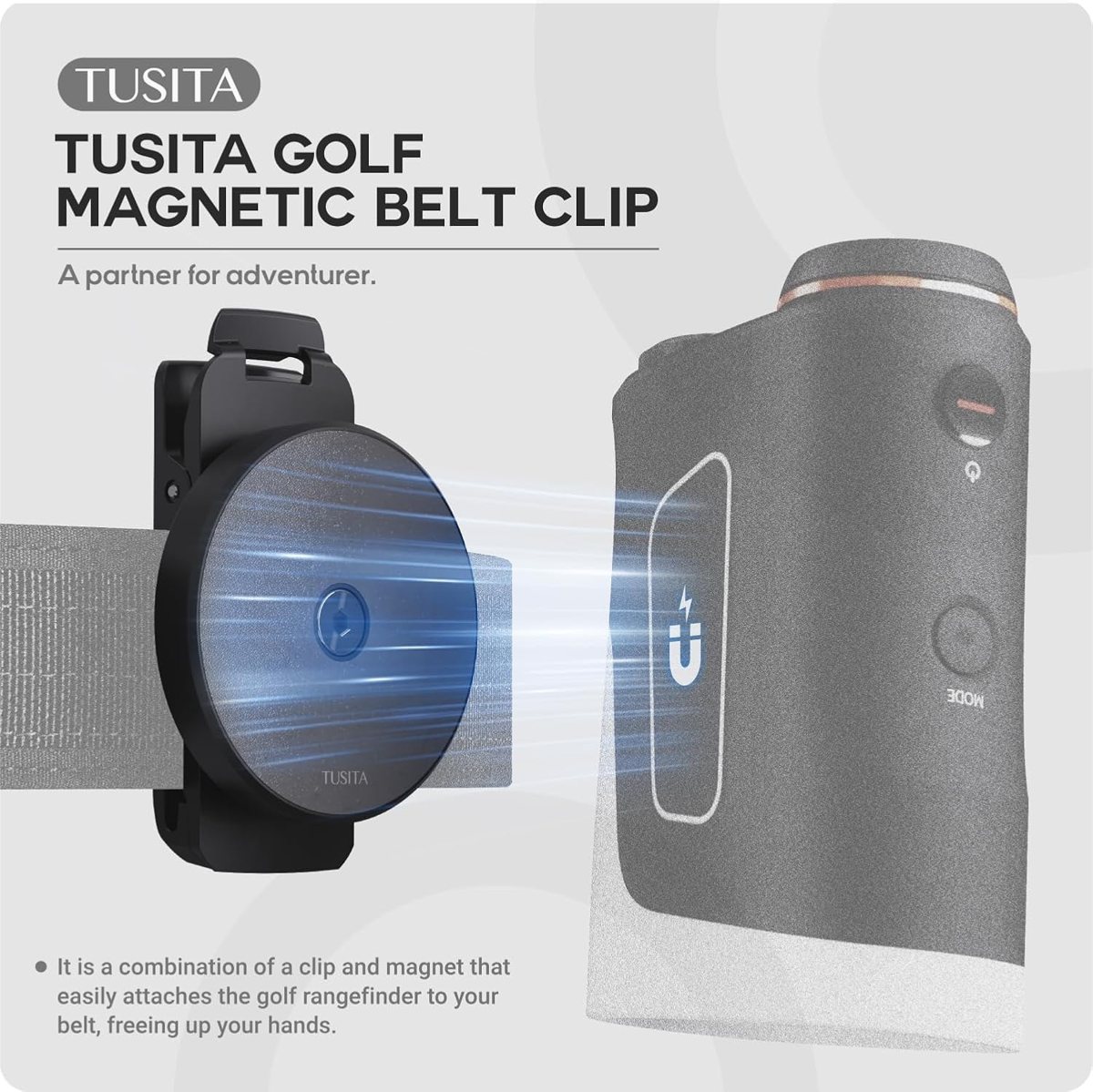Golf Magnetic Belt Clip Holder — view 2