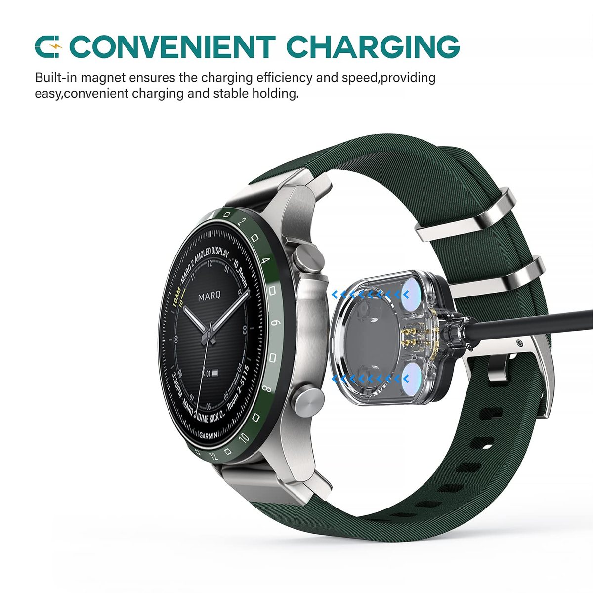 Magnetic Charger Cable for Garmin MARQ (Gen 2) — view 4