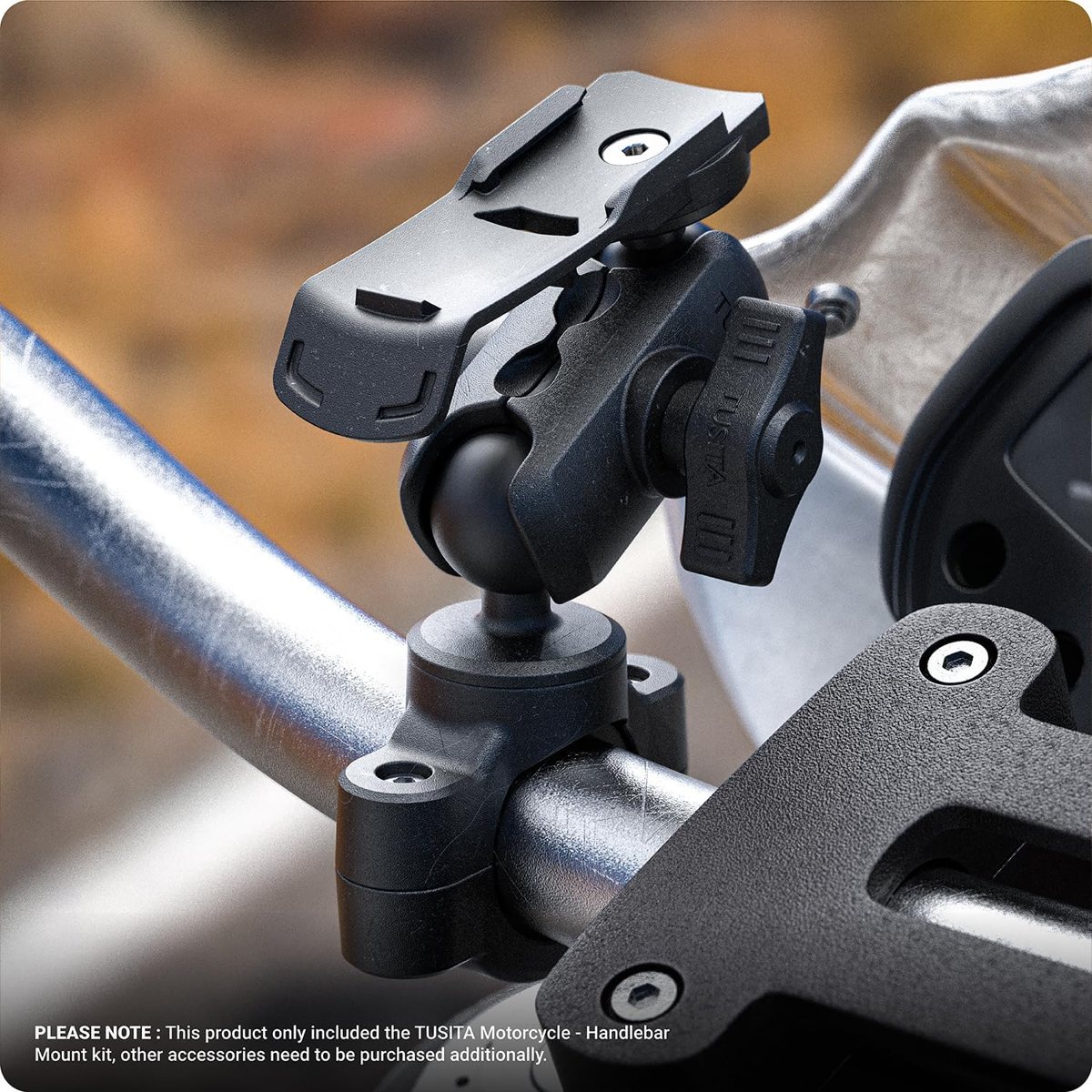 Motorcycle GPS Mount for Garmin Handhelds — Spine Clip Handlebar Kit — view 5