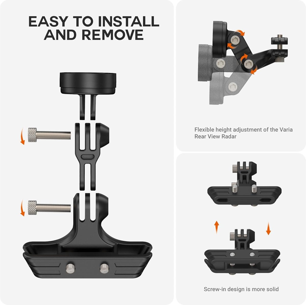 Seat Rail Mount Kit for Garmin Varia — view 4