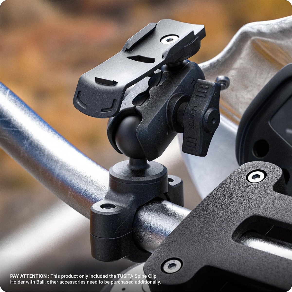 Spine Clip Holder with 1″ Ball for Garmin Handhelds — view 4