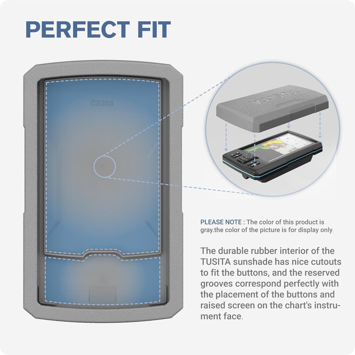 Sun Cover for Garmin Striker 7 Series — view 3